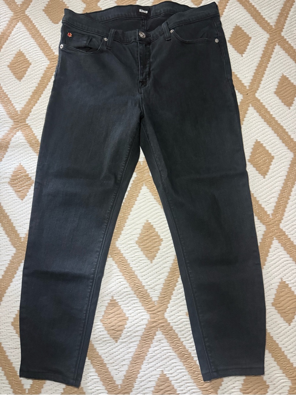 Hudson Jeans Women's Dark Black Skinny Jeans